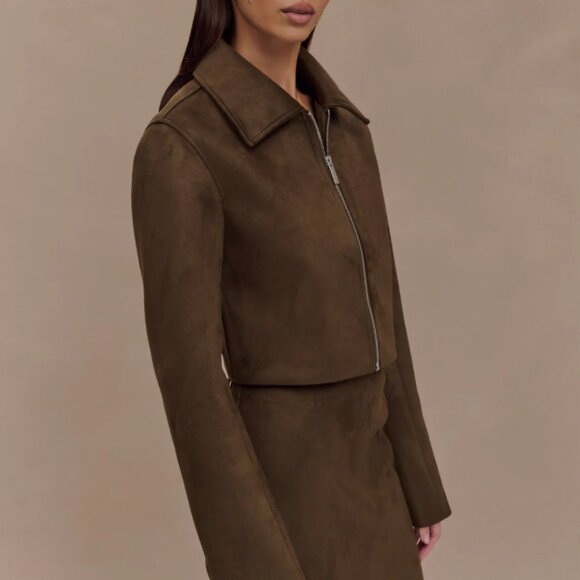 Meshki - Faux Suede Jacket SIZE XS - Picture 5 of 7